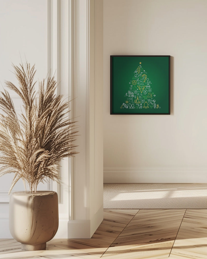 Festive Icons Tree | Poster