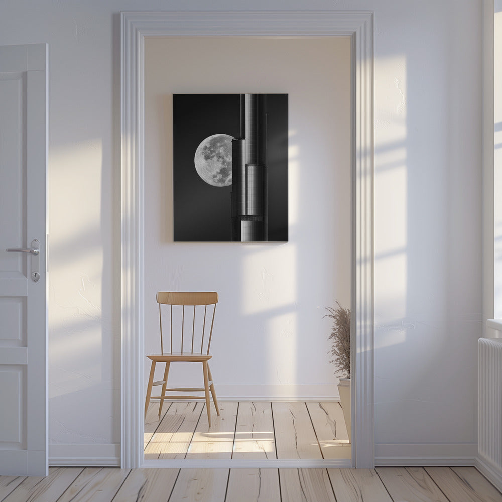 Supermånen Burj Khalifa | Canvas
