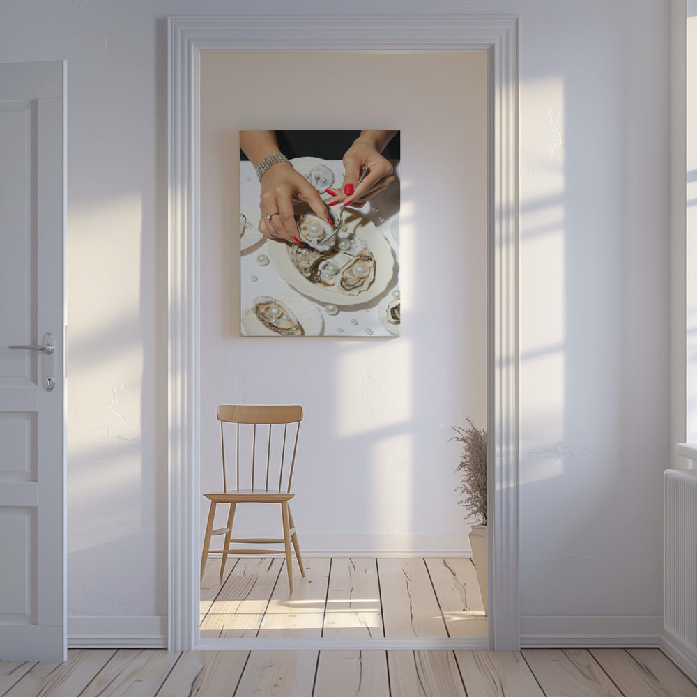 Ostron & Pärlor Nr 01 | Canvas