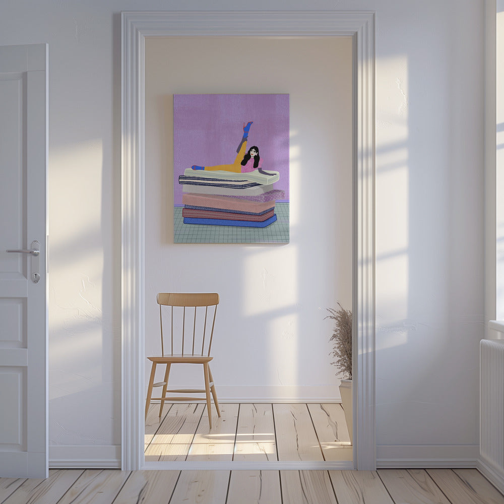 Løft beinet opp til hodet | Lerretsbilder