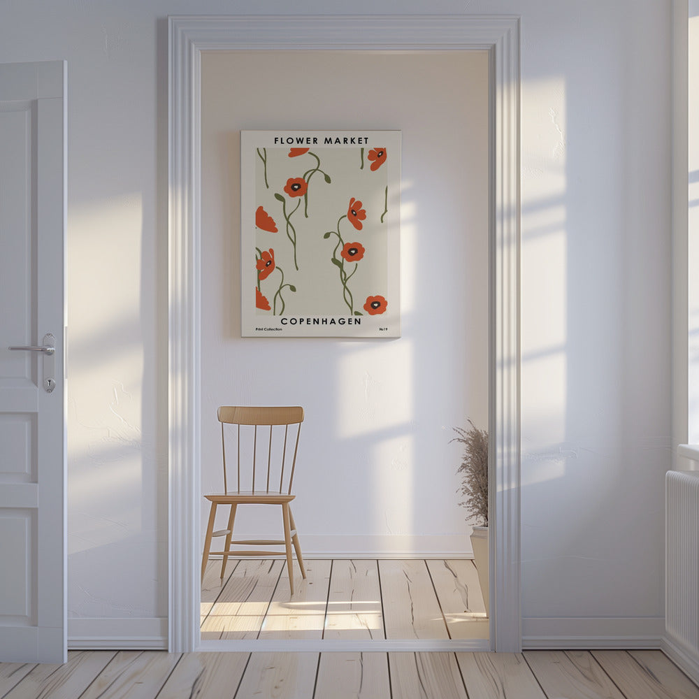 Marché aux fleurs de Copenhague | Tableaux sur Toile