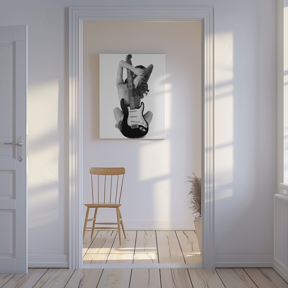 La Dame et la Strat | Tableaux sur Toile