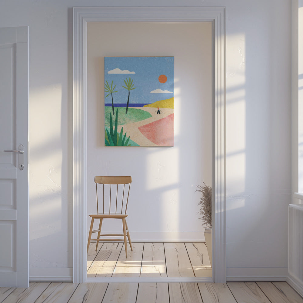 Fille de plage | Tableaux sur Toile