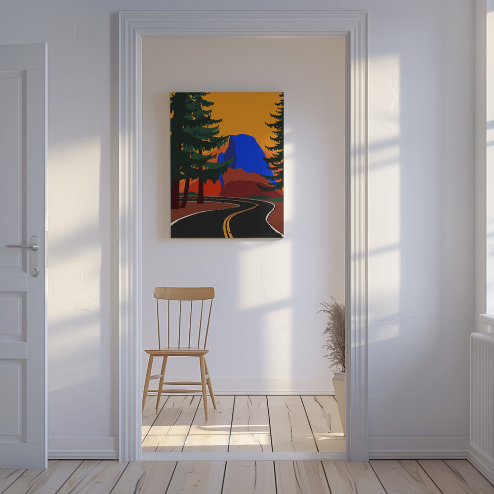 Chemin Clacier avec demi-dôme | Tableaux sur Toile