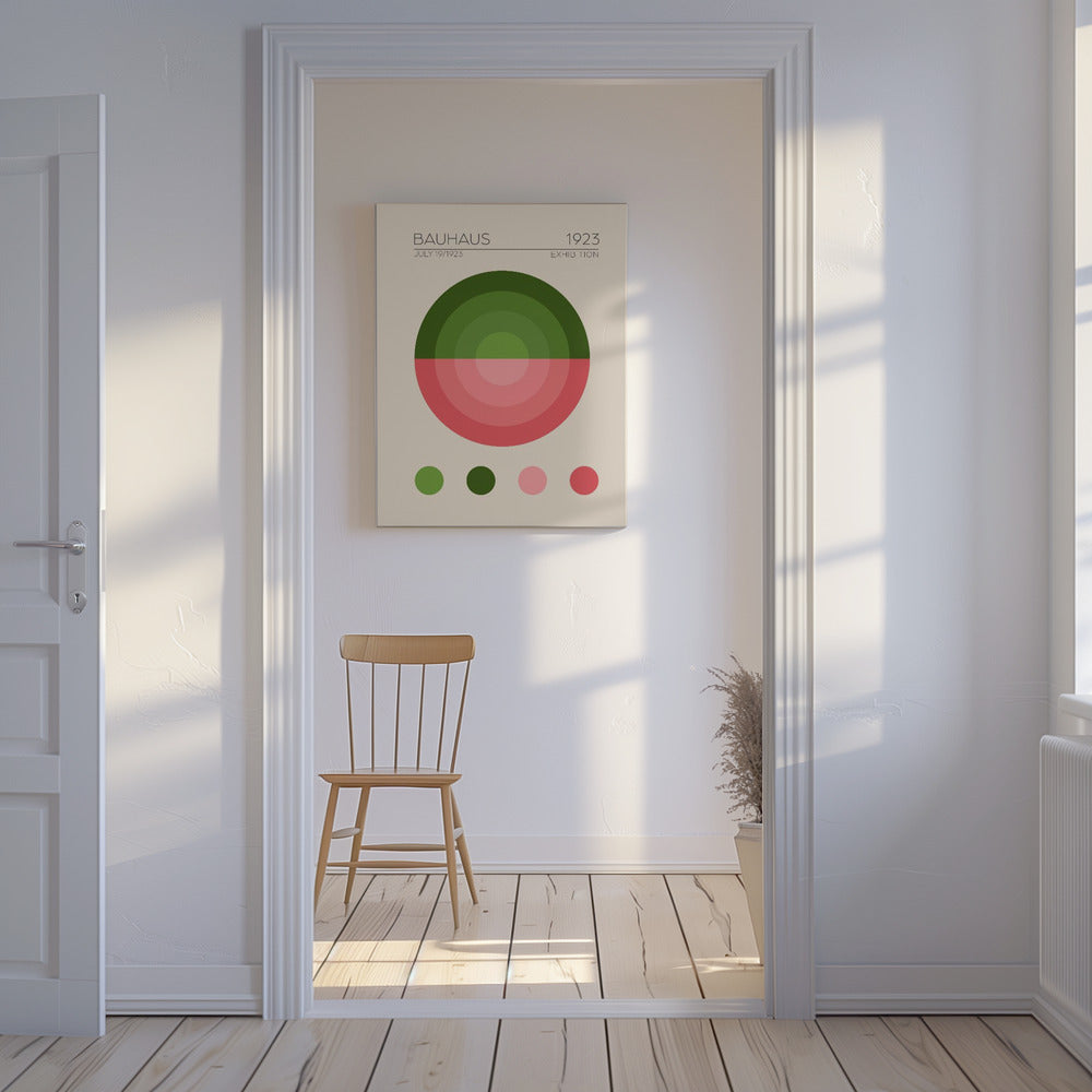 Apartamento Verde Bauhaus | Impresiones en Lienzo