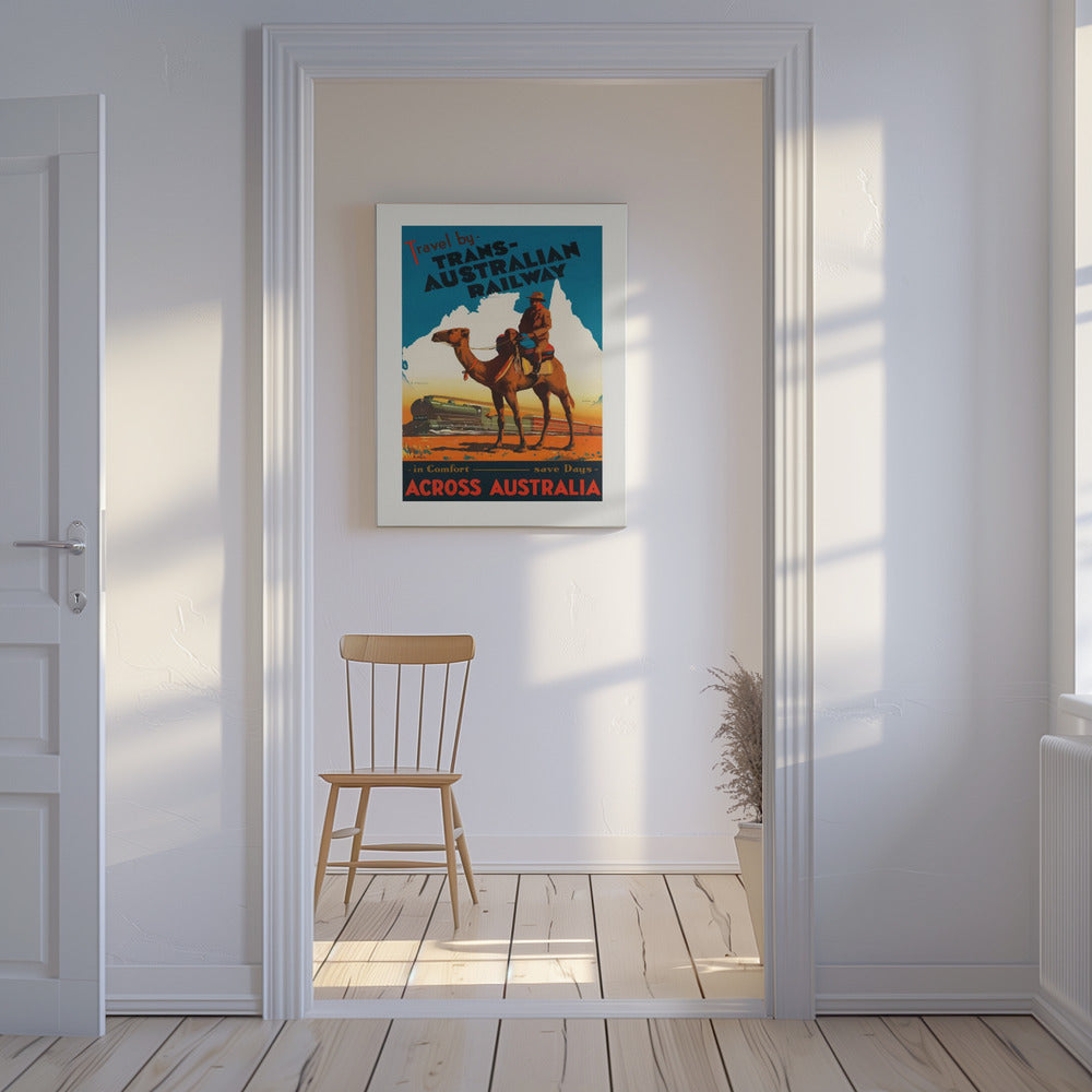 Ferrocarril Transaustraliano Posters - Impresiones de Arte | Impresiones en Lienzo