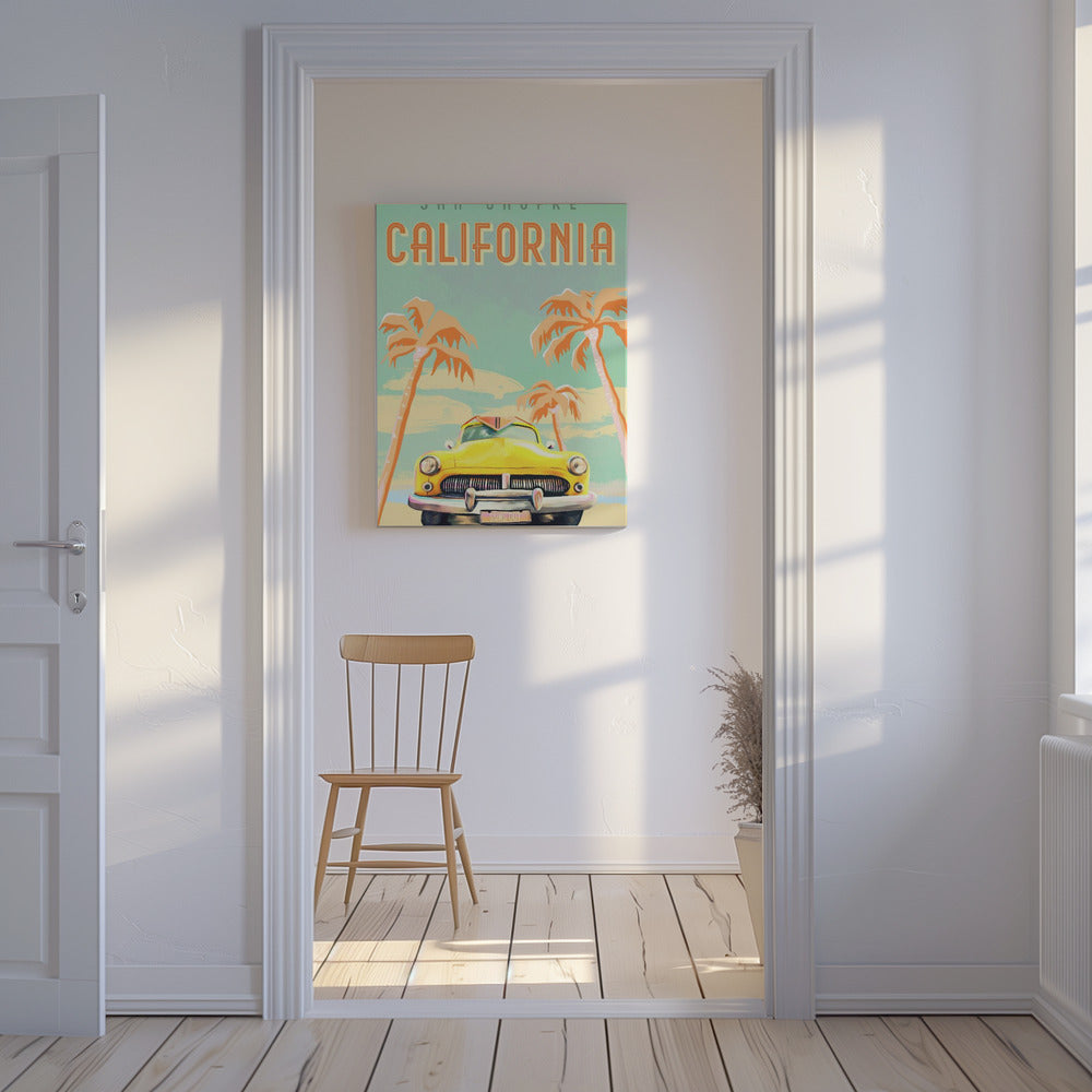 Kalifornische Brandung Poster - Kunstdruck | Leinwand-Bilder
