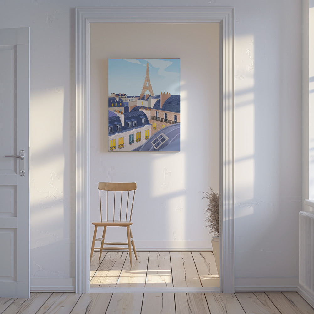 Paris takåsar | Canvas