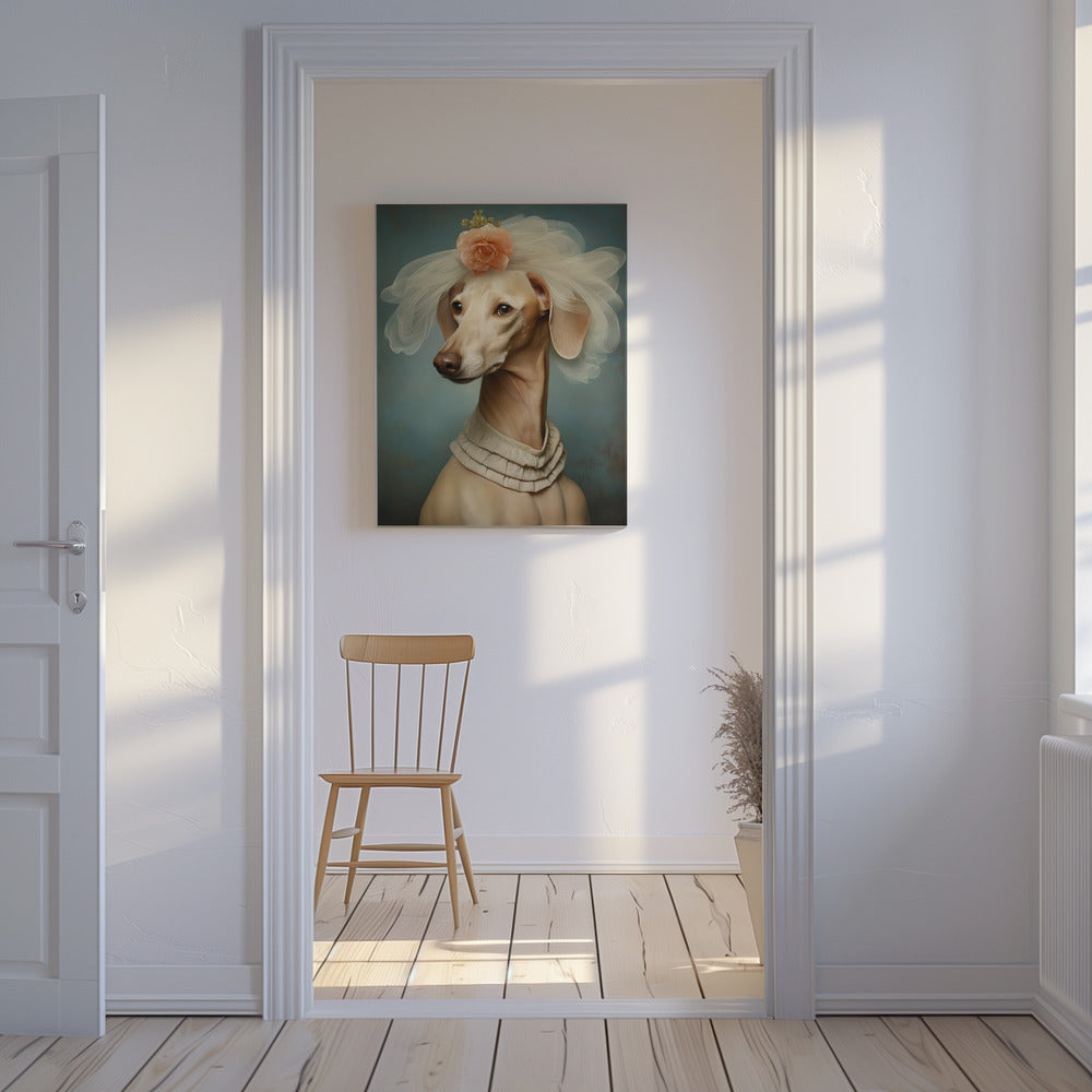 Mensch Hund 0001 2024 Dezember Poster - Kunstdruck Hund Frau 5.jpg | Leinwand-Bilder