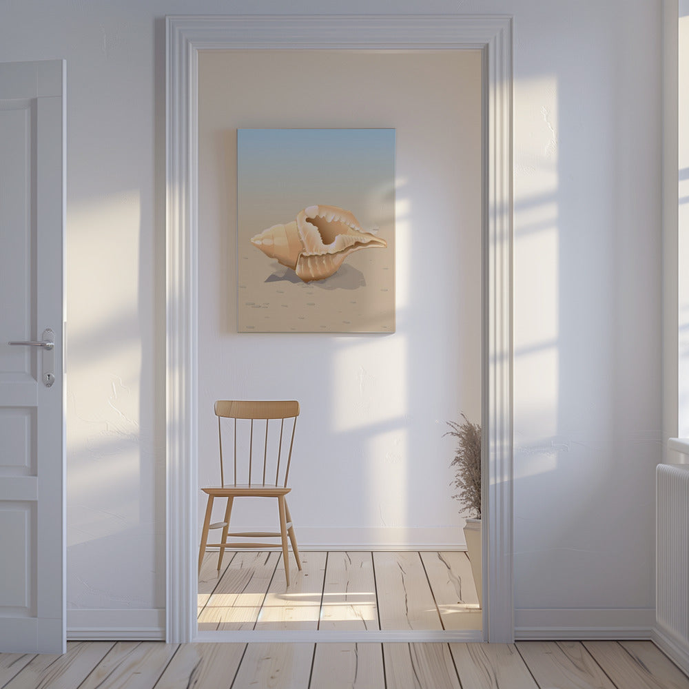 Seashell On A Sandy Beach | Canvas