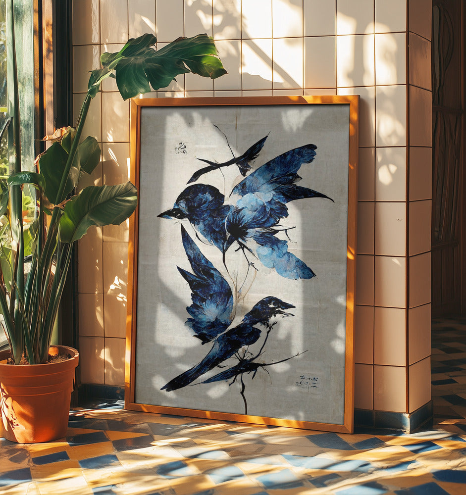 Azurblauer Flug | Poster