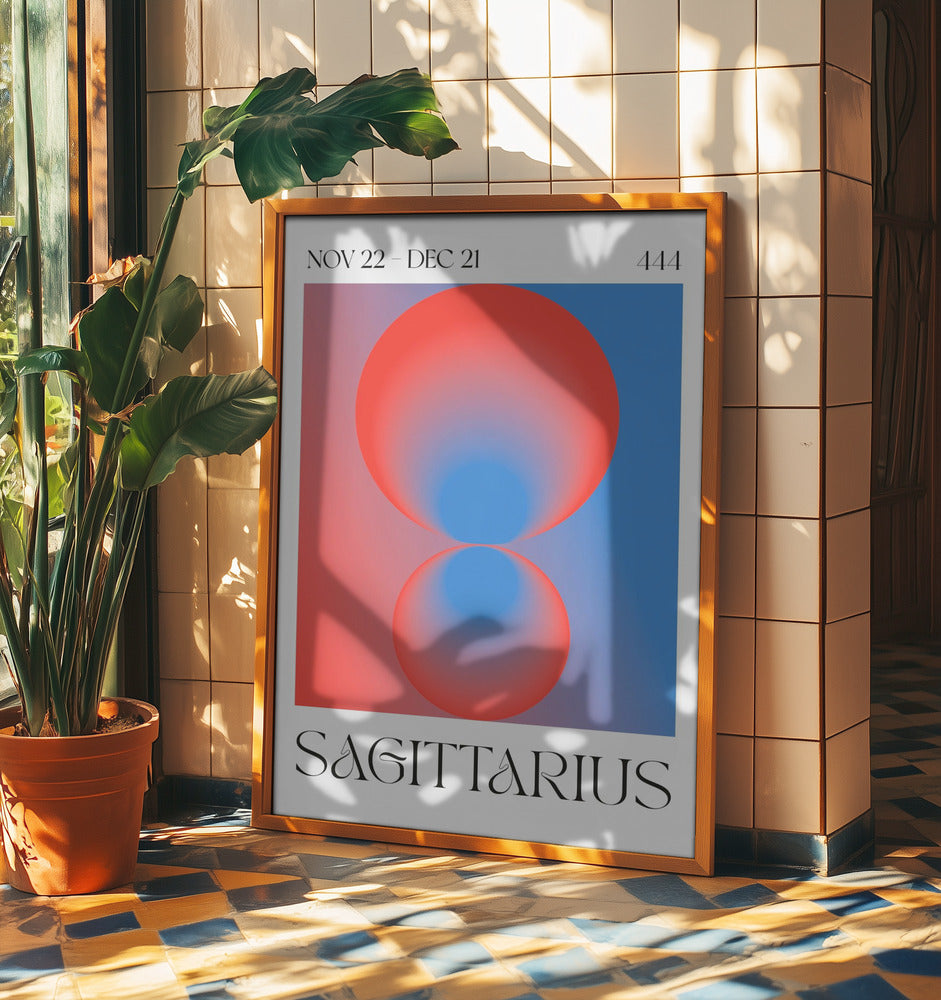 Modern Sagittarius Design | Poster