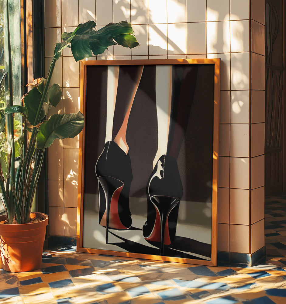 Snygg stiletto-strut | Poster
