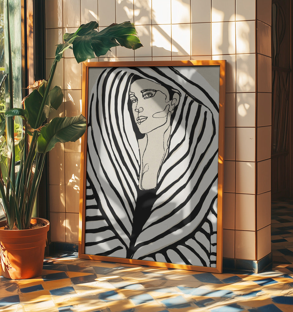 Striped Coat | Poster