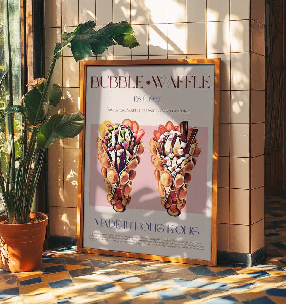 Bubble Waffle Delight | Poster