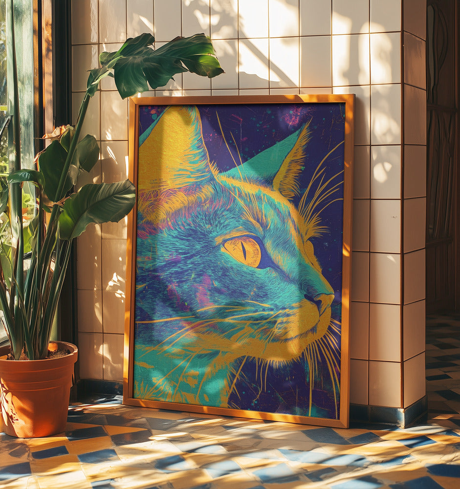 Blå katt | Poster