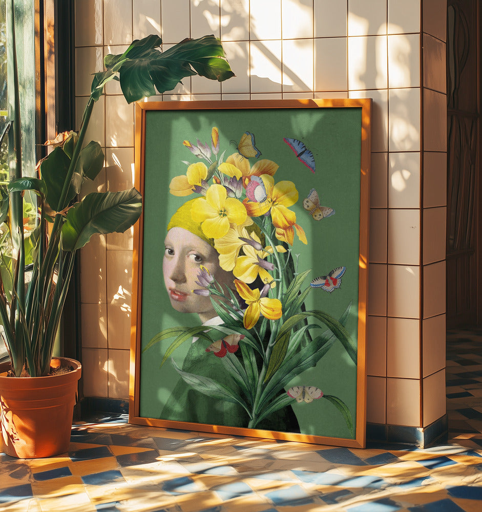 Girl With Pearl Earring the Springtime Edition Ii | Poster