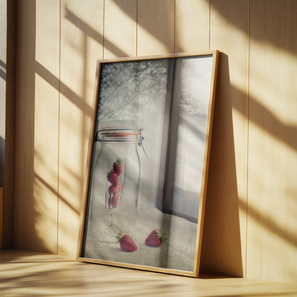 Das Rätsel der Erdbeere | Poster - Kunstdruck