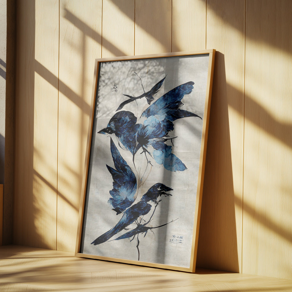 Azurblauer Flug | Poster