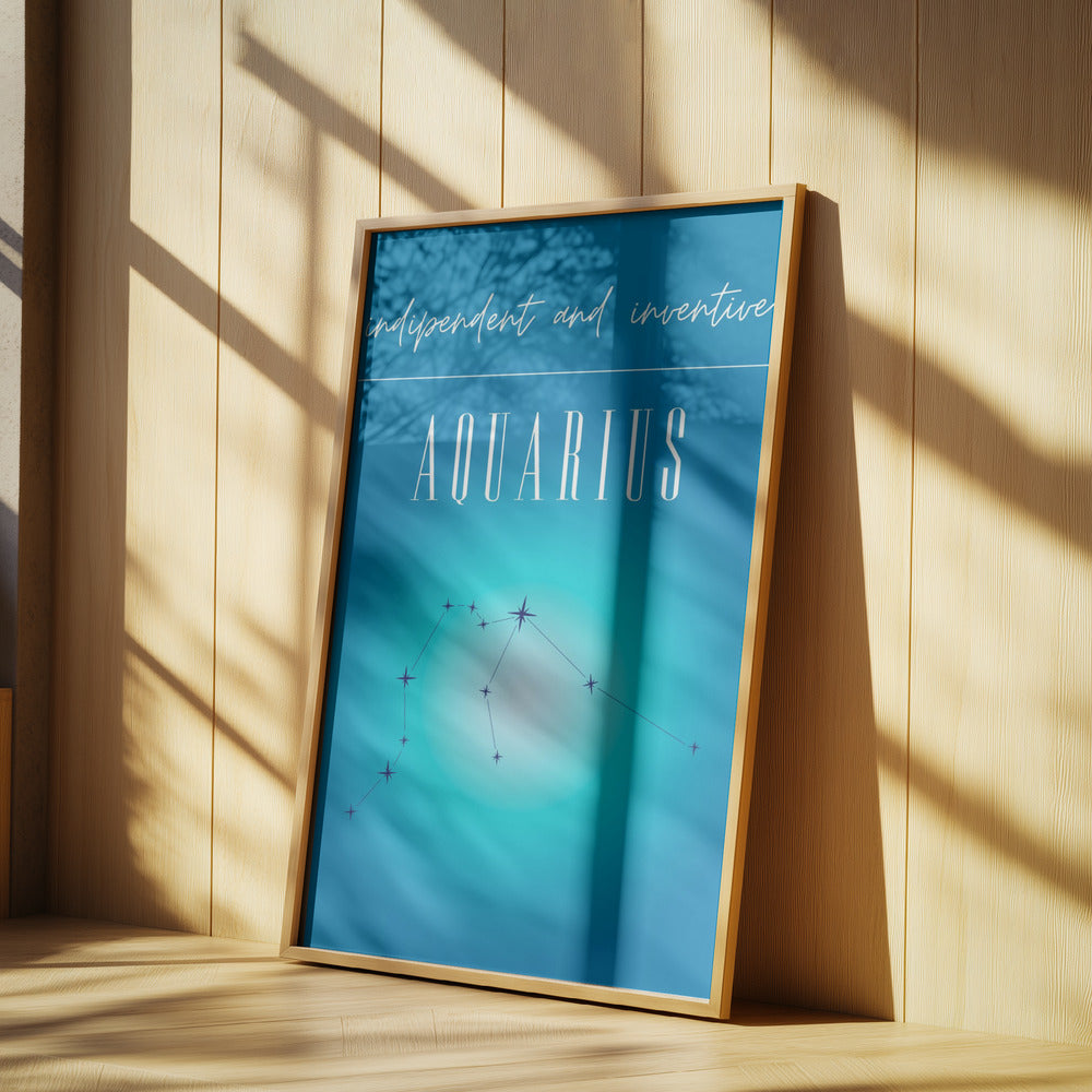 Aquarius Zodiac Print Art | Poster