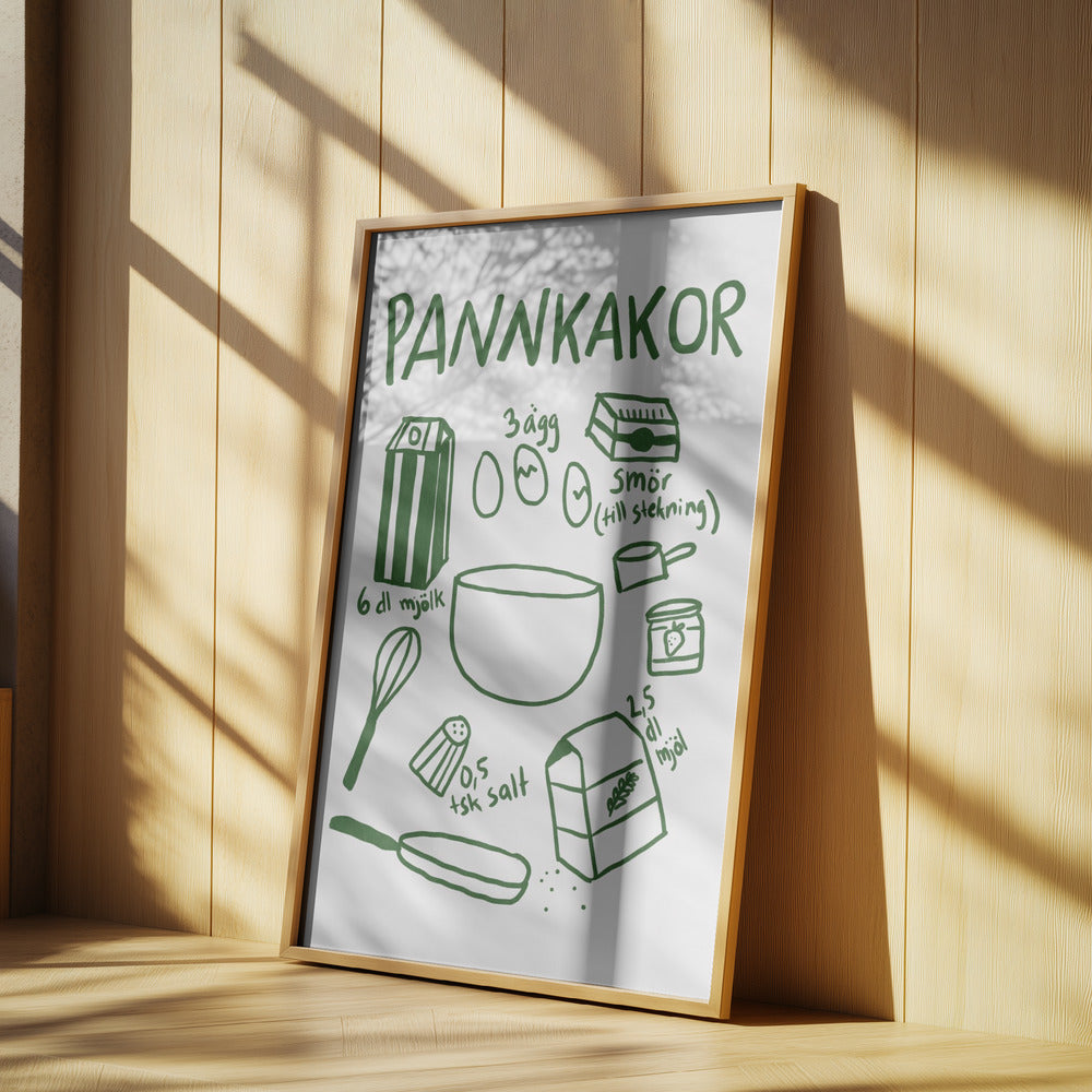 Ingredienser för pannkaksdryck | Poster