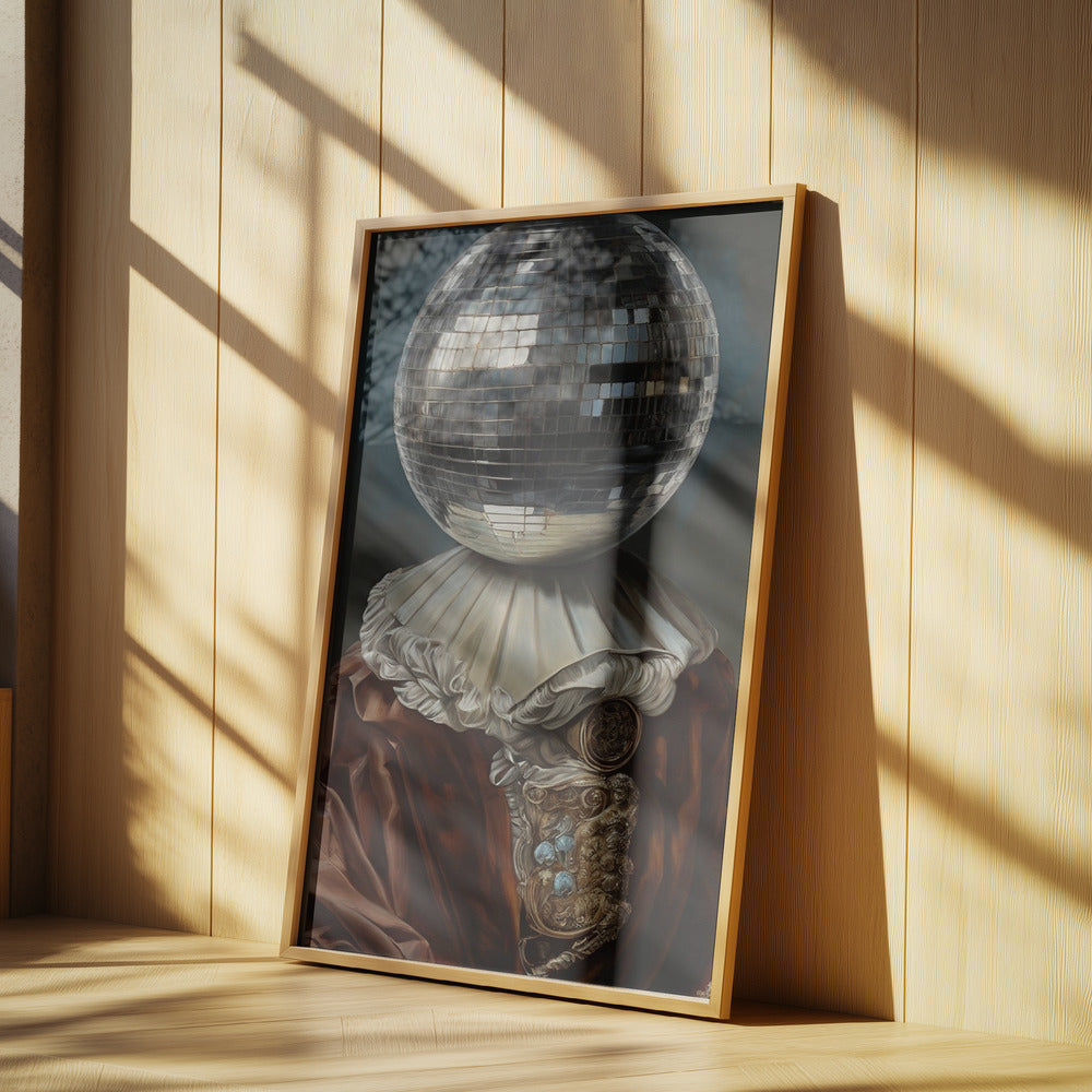 Antique Disco Ball, A Man with Disco head | Poster