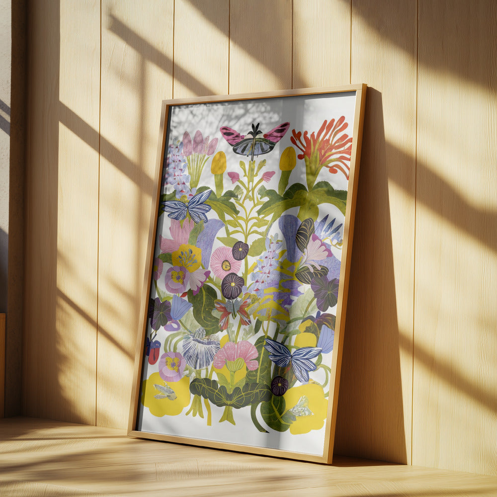 Abstract Autumn Floral | Poster