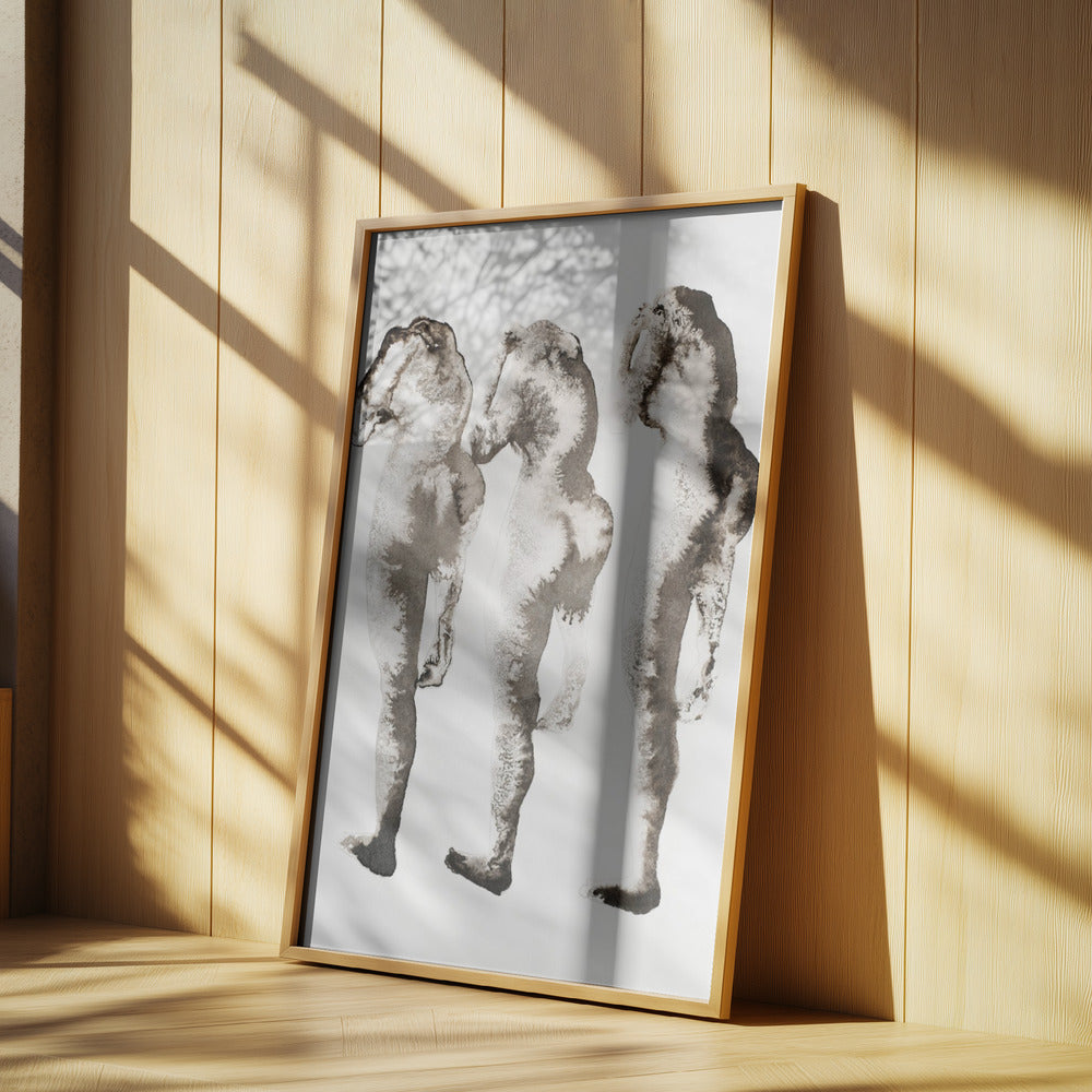 Figure Study 3x (nach Muybridge) | Poster