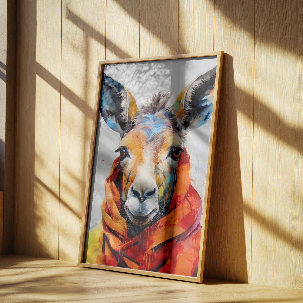 Donkey Watercolor Animal Art | Poster