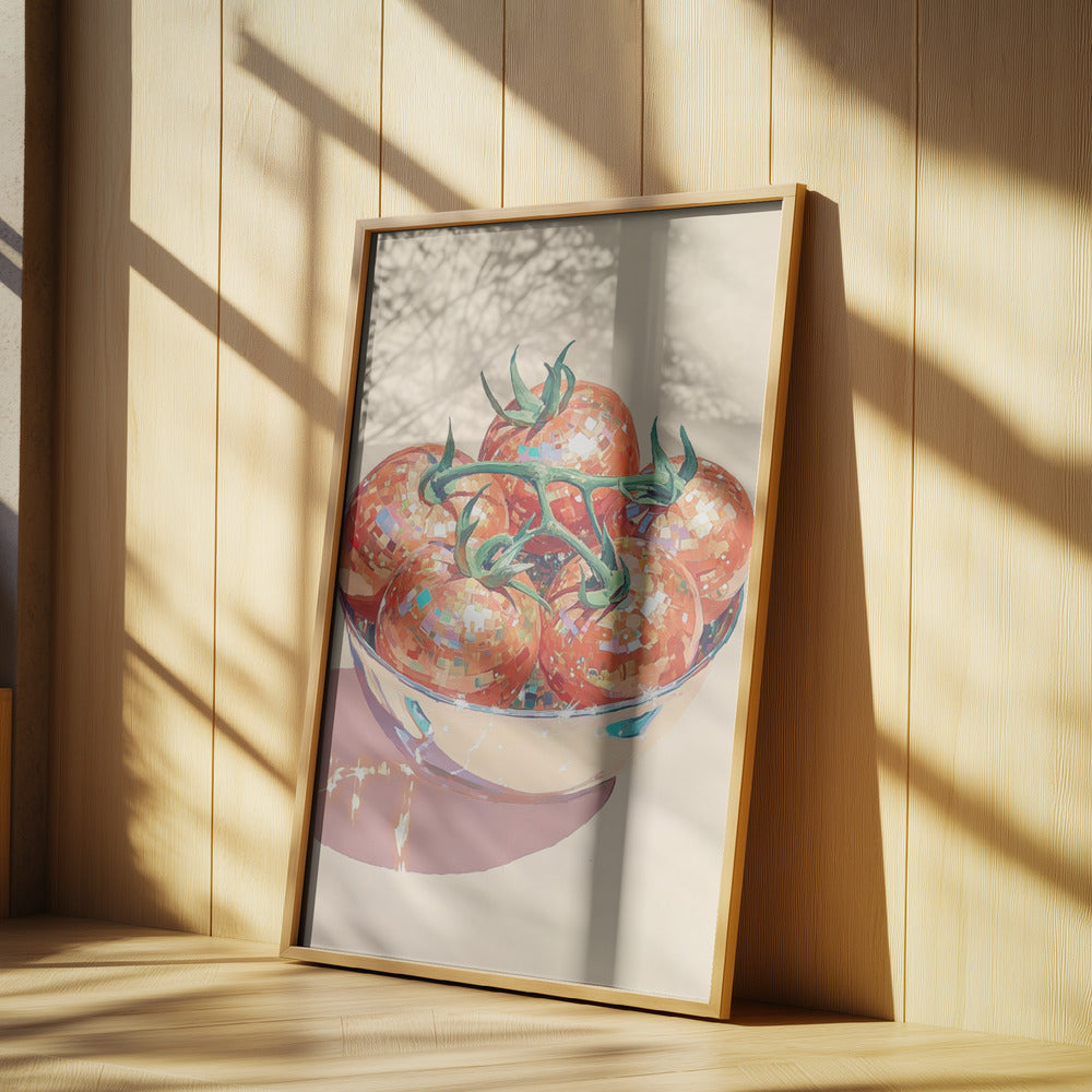 Disco Ball Tomatoes in a Bowl | Poster