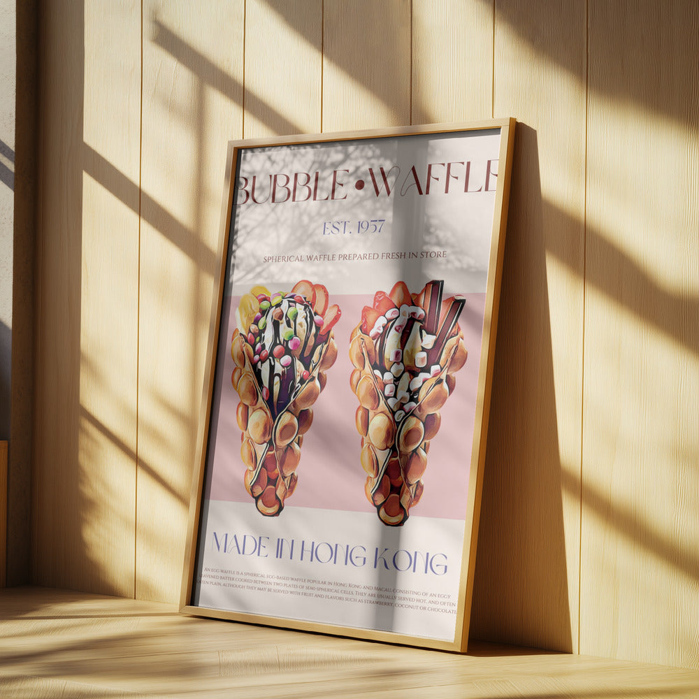 Bubble Waffle Delight | Poster