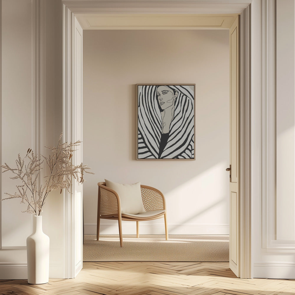 Striped Coat | Poster
