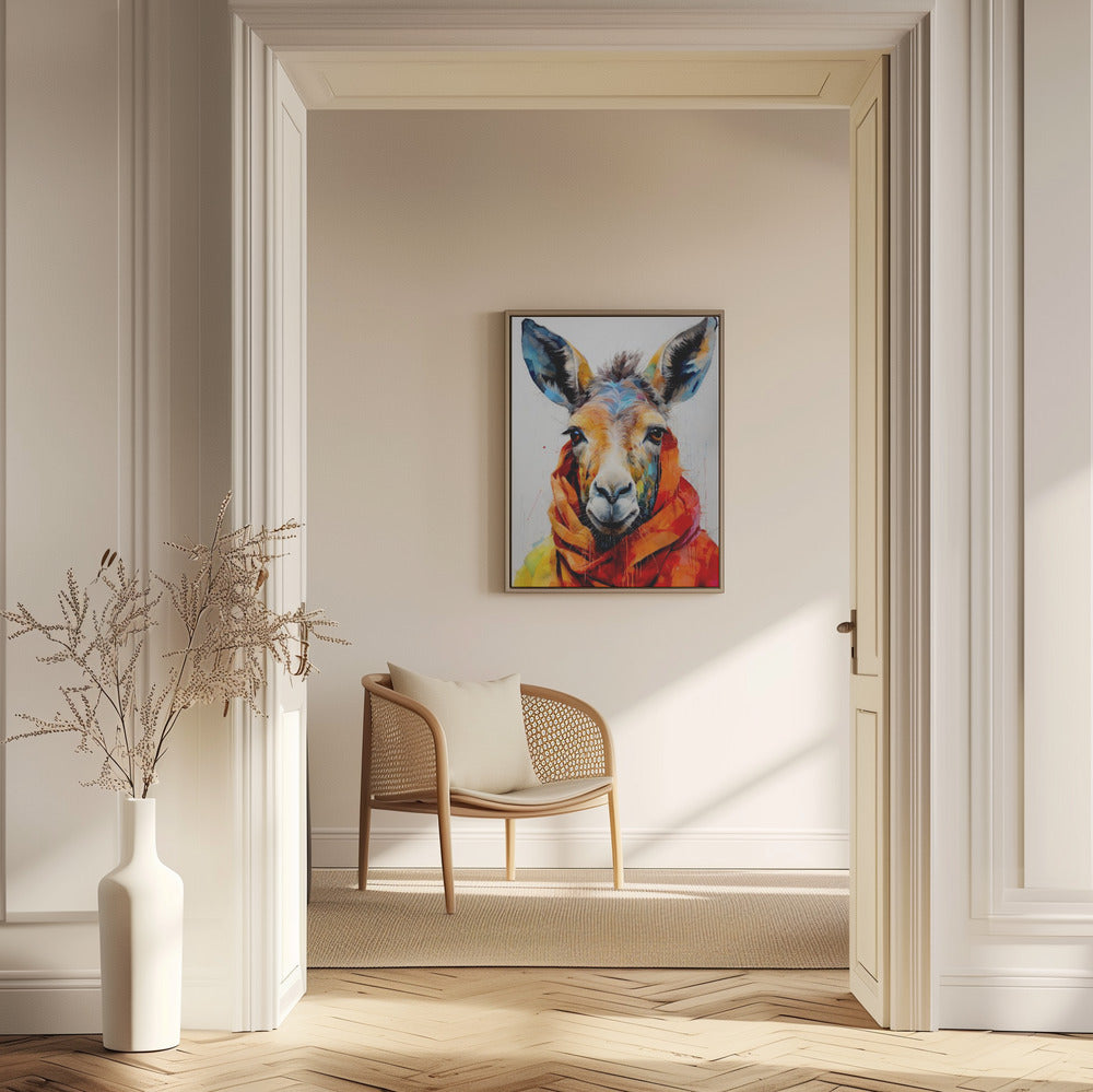 Donkey Watercolor Animal Art | Poster