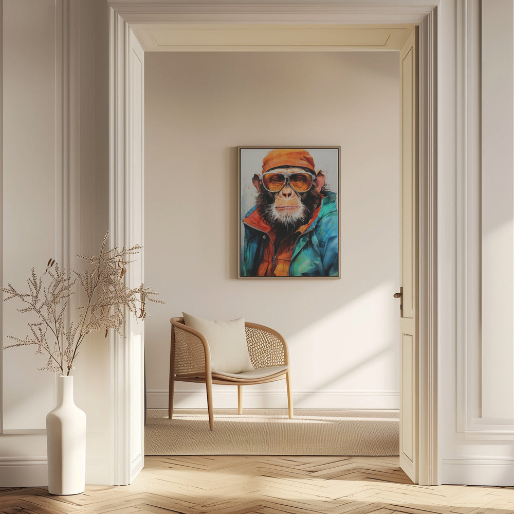 Gorilla akvarell djurkonst | Poster