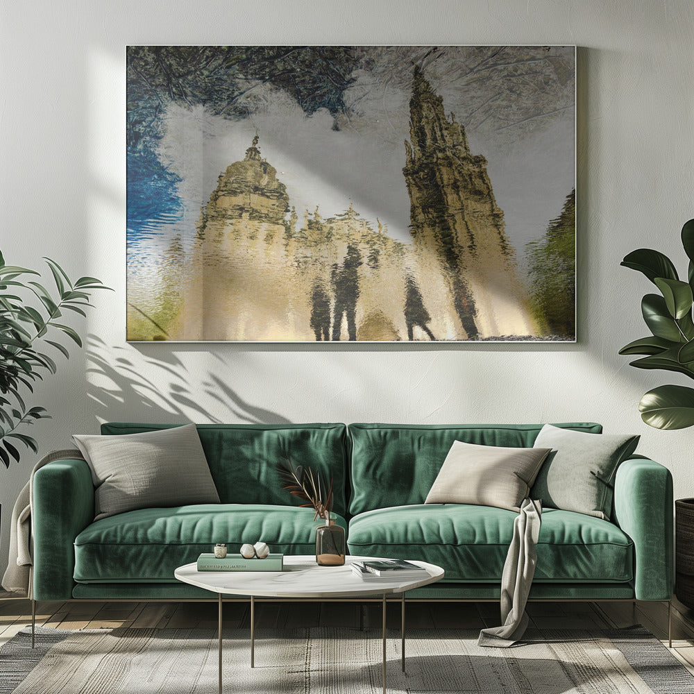 Spiegelung der Kathedrale von Toledo | Leinwand-Bilder