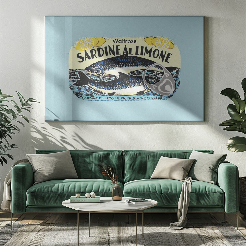 Sardinen mit Zitrone | Leinwand-Bilder