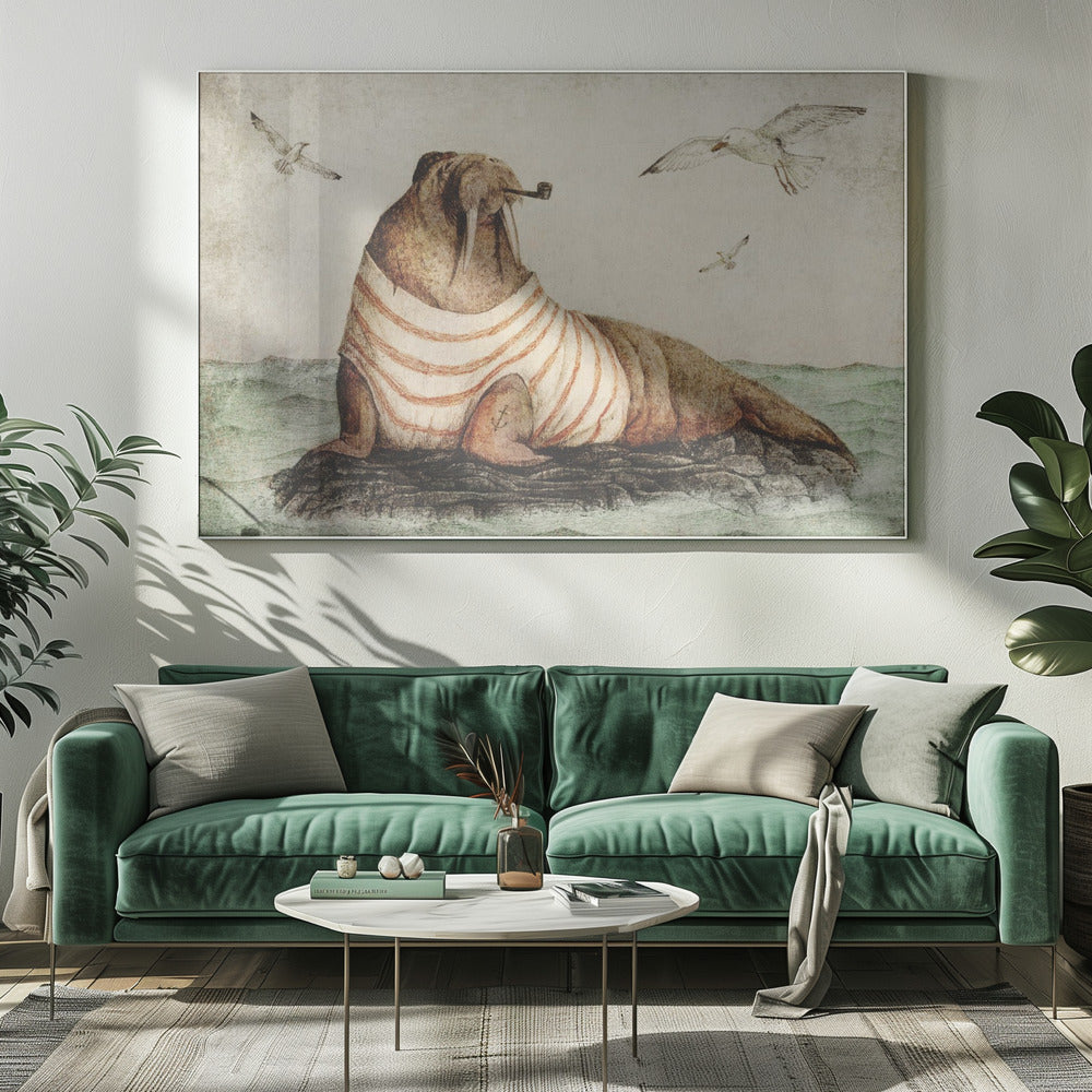 Gentleman vid havet | Canvas