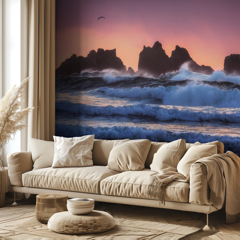 Couches de la plage de Bandon | Papier Peint Photo