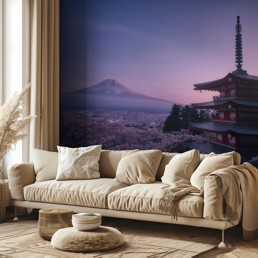 Monte Fuji Sakura | Papel Pintado Fotográfico