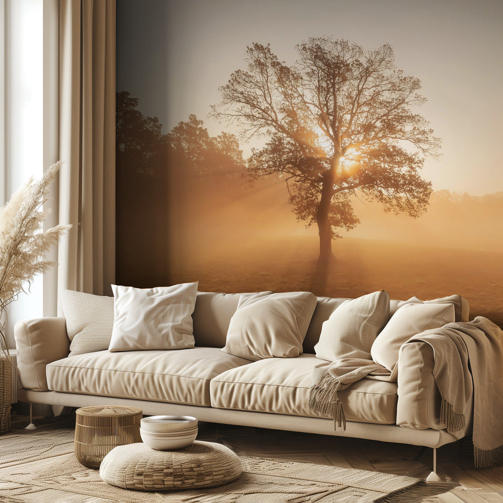 Arbre solitaire | Papier Peint Photo