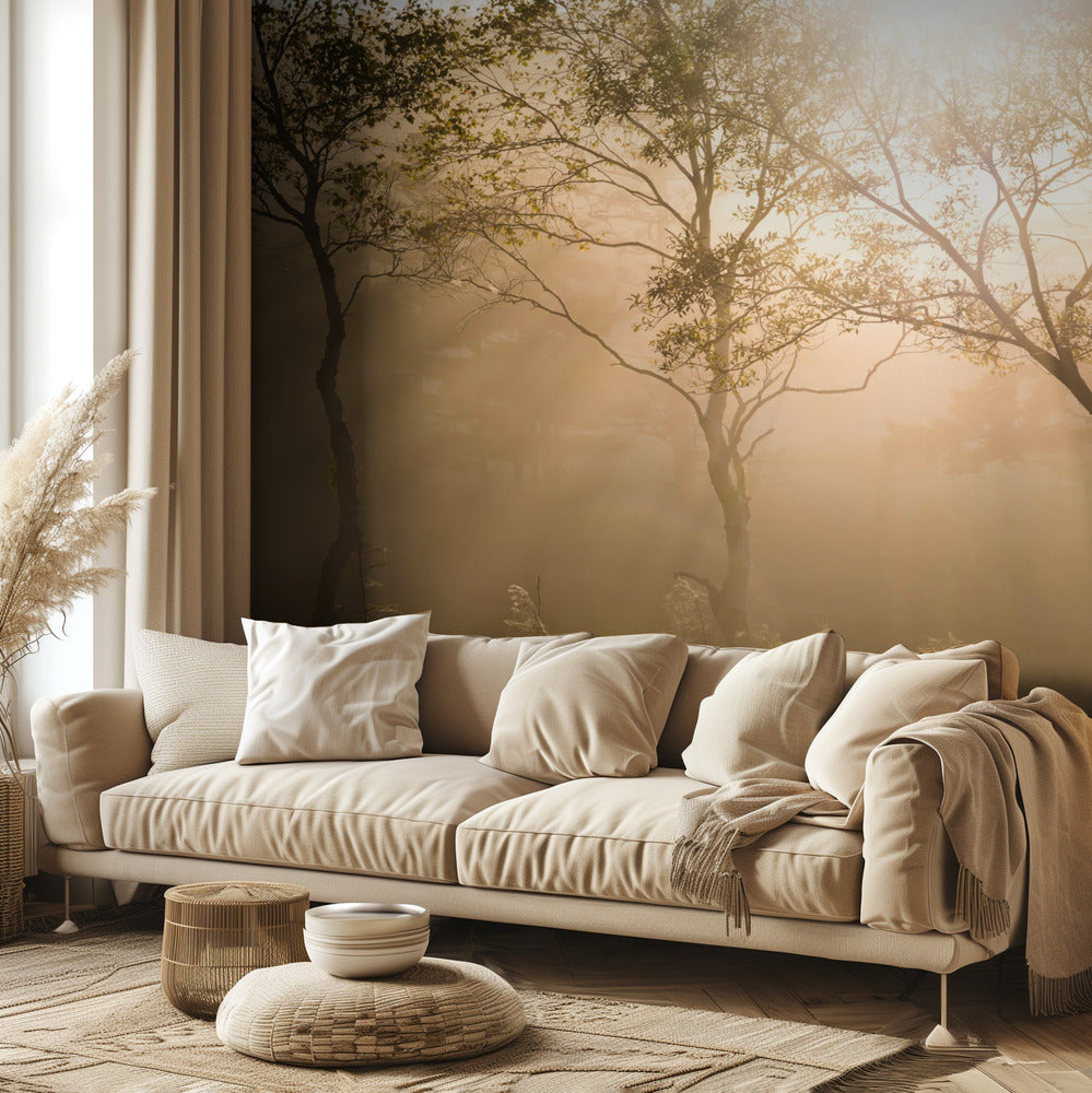 Trois arbres | Papier Peint Photo