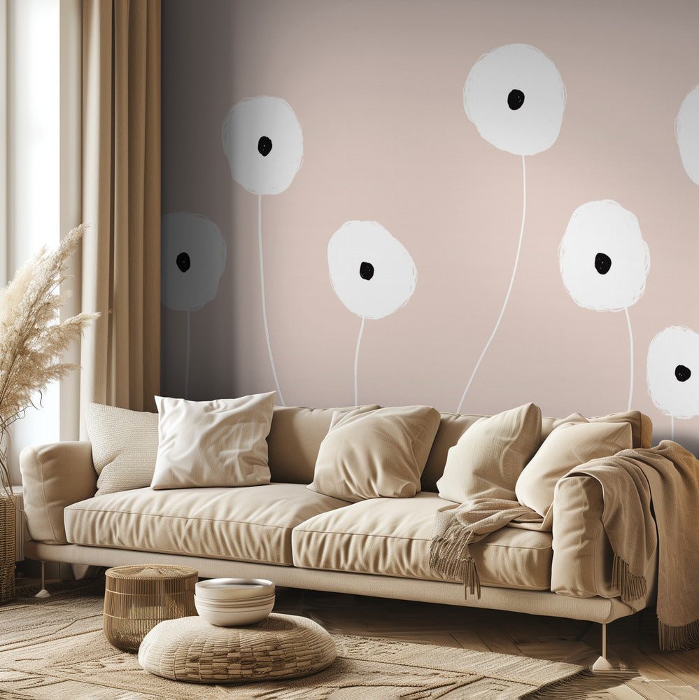Scandi Flowers | Wallpaper