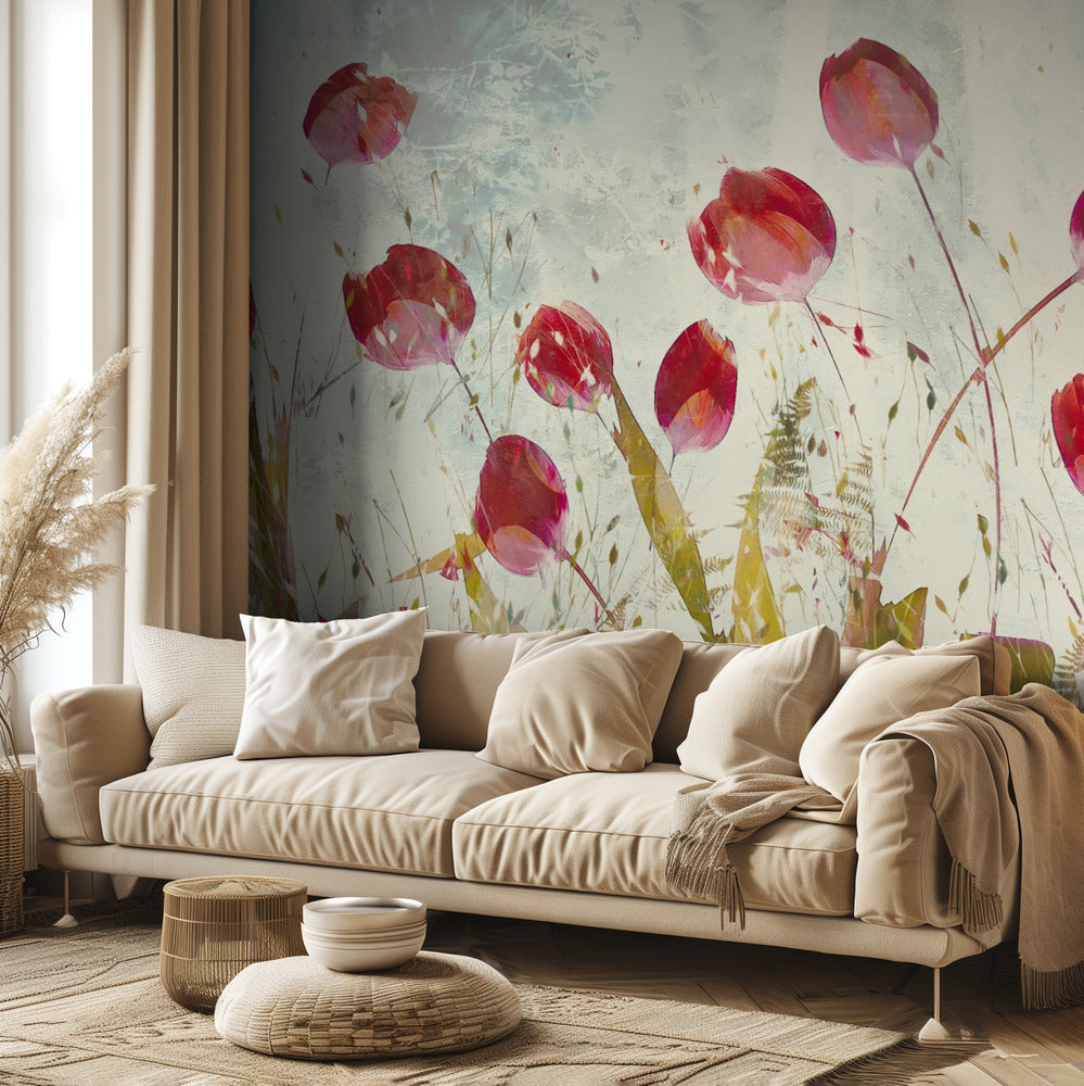 Fröhliche Tulpen | Fototapeten