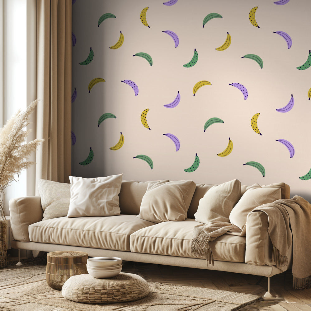 Plátanos (diseño de patrón) | Papel Pintado Fotográfico