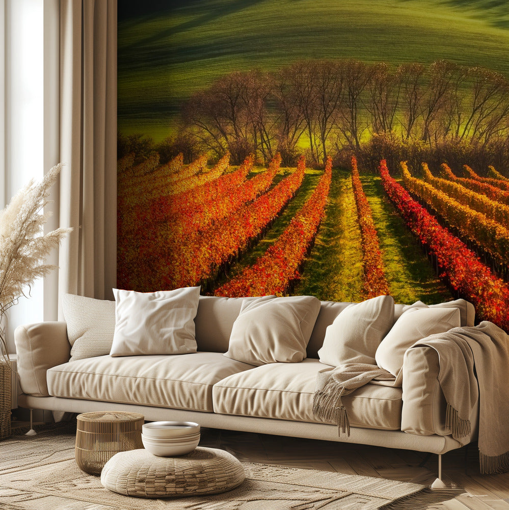 cultivo de la vid | Papel Pintado Fotográfico