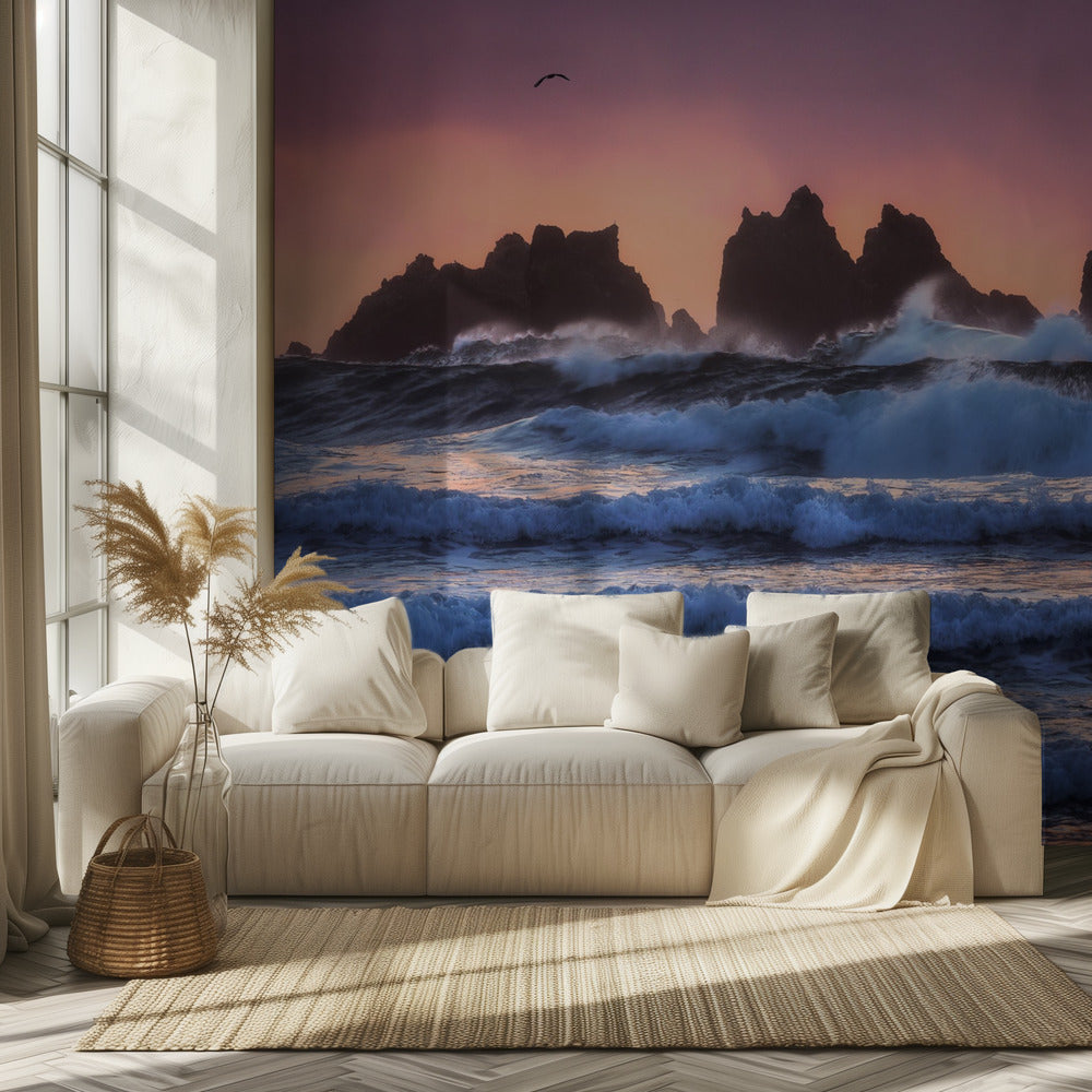 Couches de la plage de Bandon | Papier Peint Photo