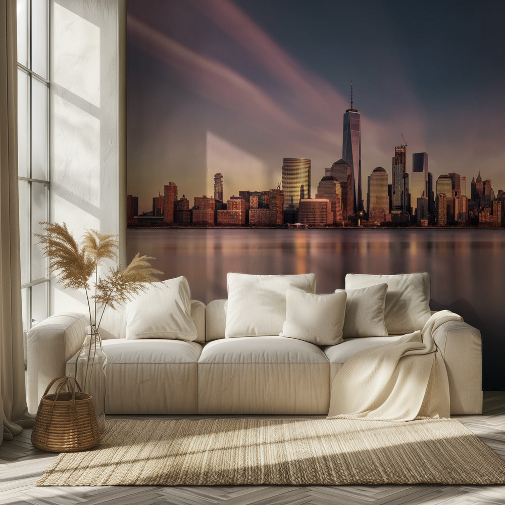 Gyldne Manhattan | Fototapeter