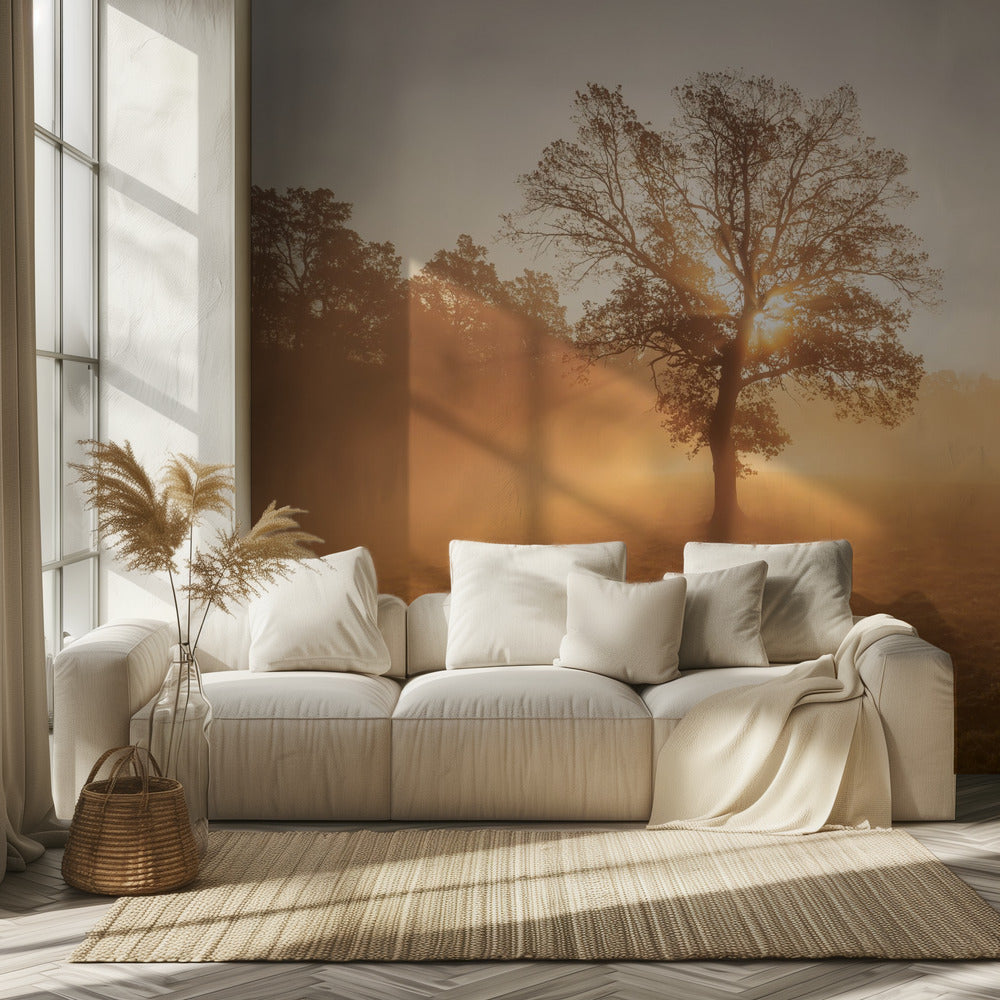 Arbre solitaire | Papier Peint Photo