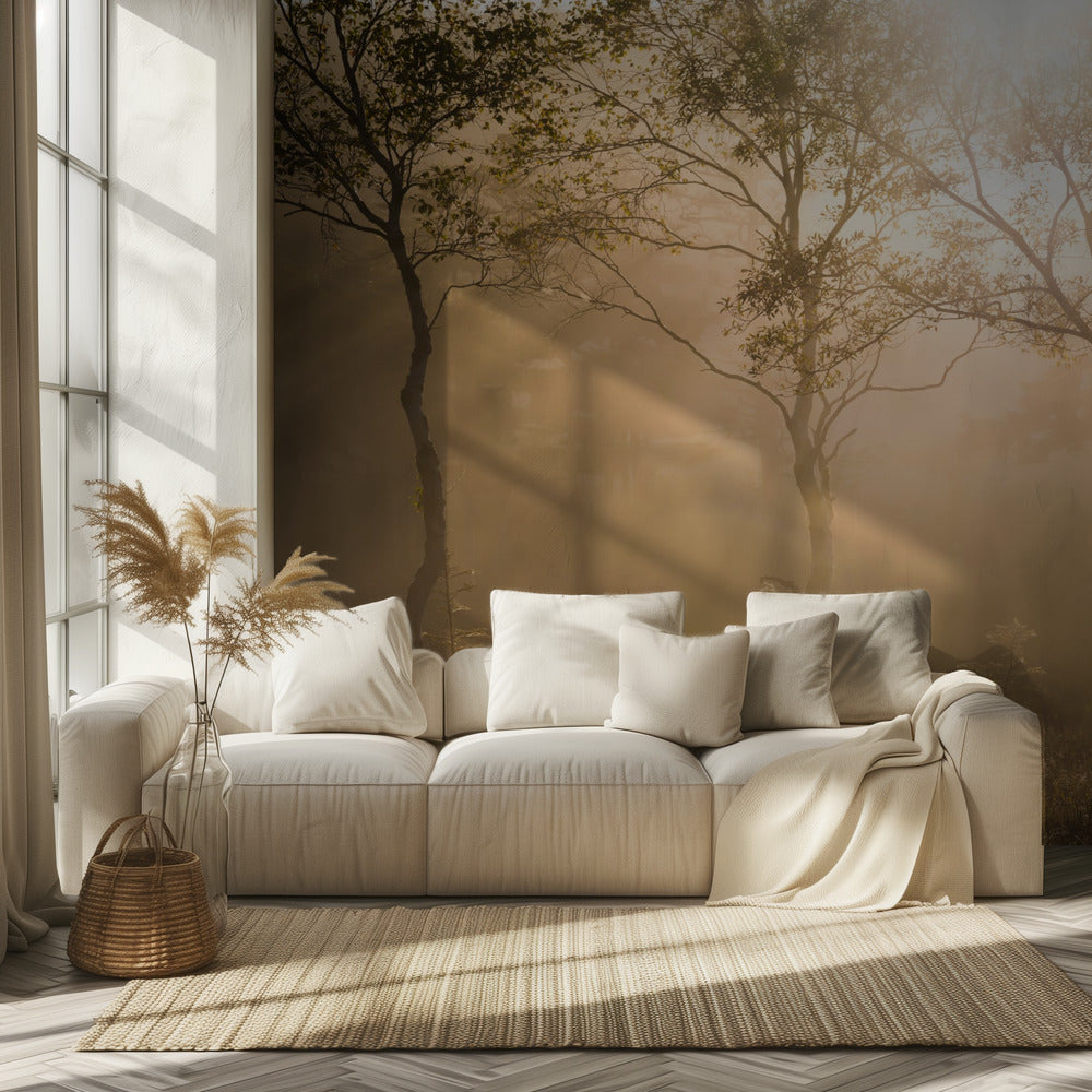 Trois arbres | Papier Peint Photo