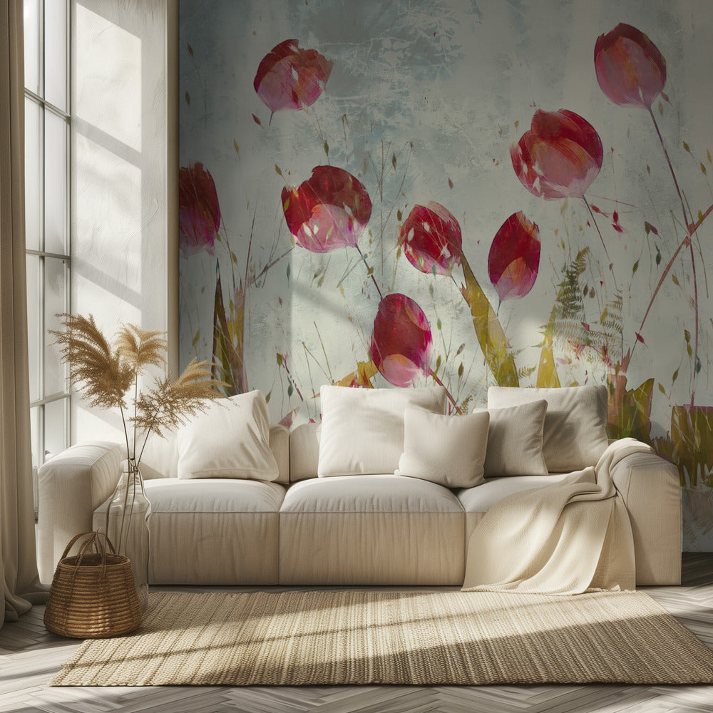 Fröhliche Tulpen | Fototapeten